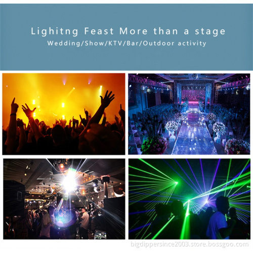 Big Dipper Laser Lighting for Party DJ Show 50 Patterns Red Green Laser Lights LED Light Music Laser Projector